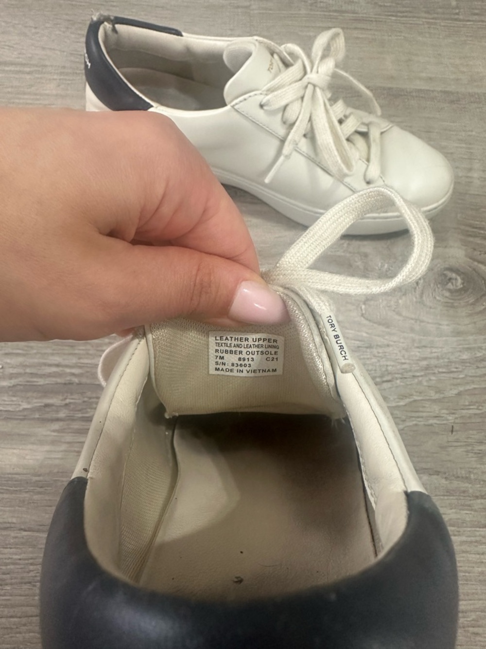 Tory Burch White Sneakers - Picture 5 of 7